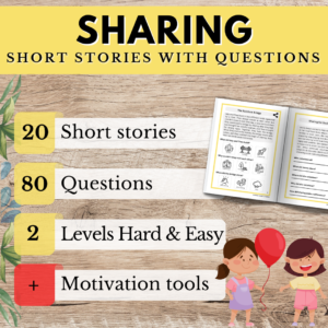 Sharing 20 Short Stories W/ WH Open Questions Autism Reading SEL Speech Therapy